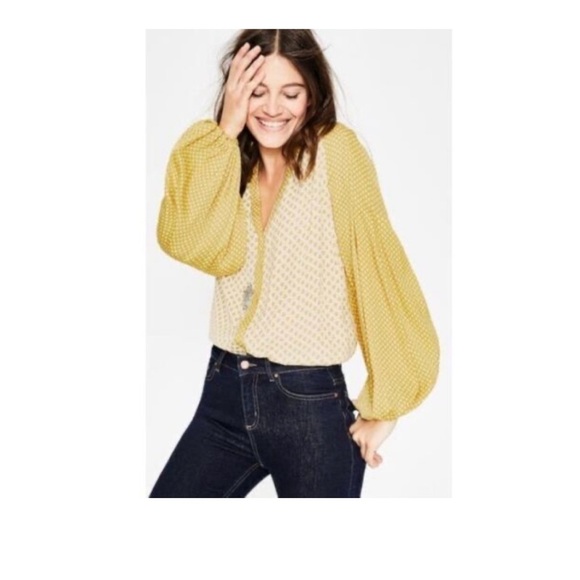 Bode women’s floral Harriet blouse balloons sleeve button down size 2 - Picture 1 of 9